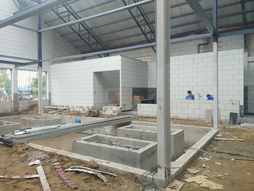Quán cà phê gạch nhẹ AAC