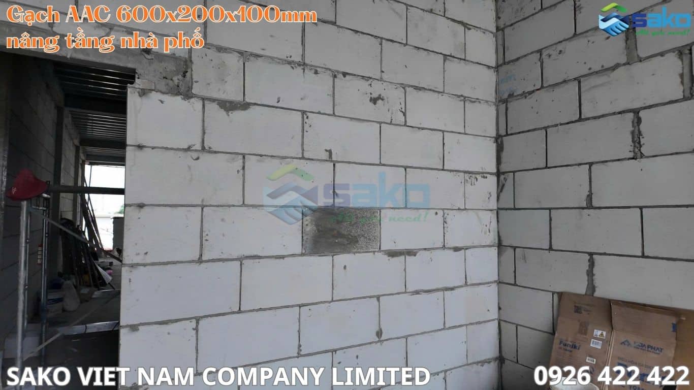 Gạch AAC Bock kích thước 600x200x100mm