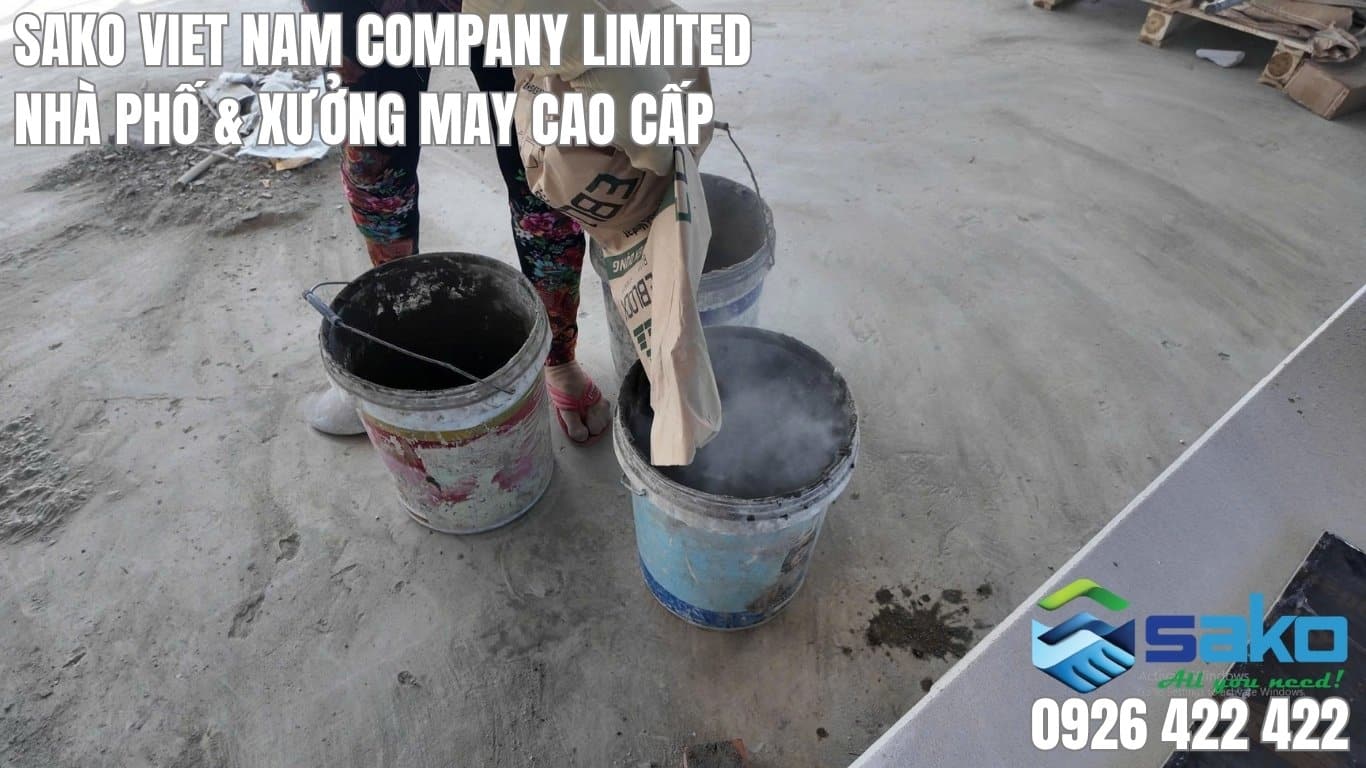 Bê tông khí xây nhà 5 tầng