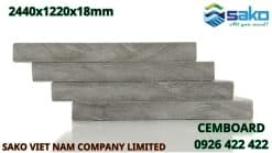 Tấm CemBoard 2440x1220x18mm chính hãng, giá tốt nhất tại Sako Việt Nam