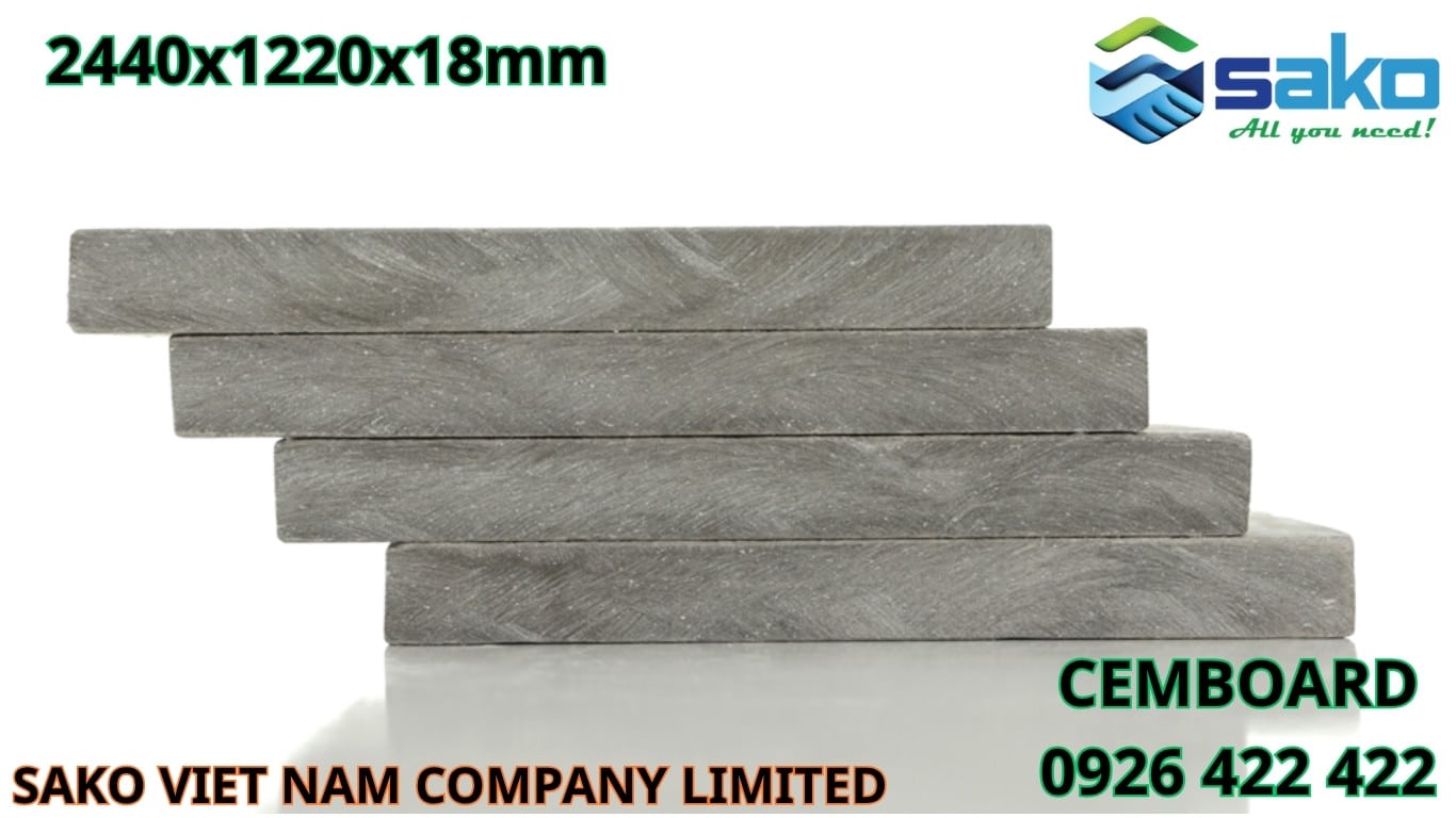 Tấm CemBoard 2440x1220x18mm chính hãng, giá tốt nhất tại Sako Việt Nam