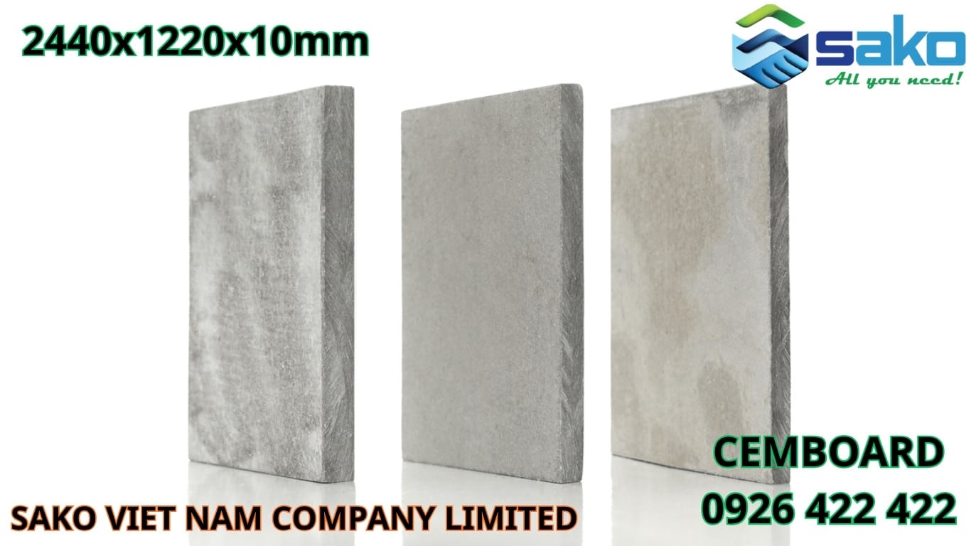 Tấm CemBoard 2440x1220x10mm chính hãng, giá tốt - SAKO Việt Nam