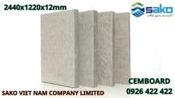 Tấm CemBoard 2440x1220x12mm - Vật liệu nhẹ, chịu lực, chống cháy - SAKO Việt Nam