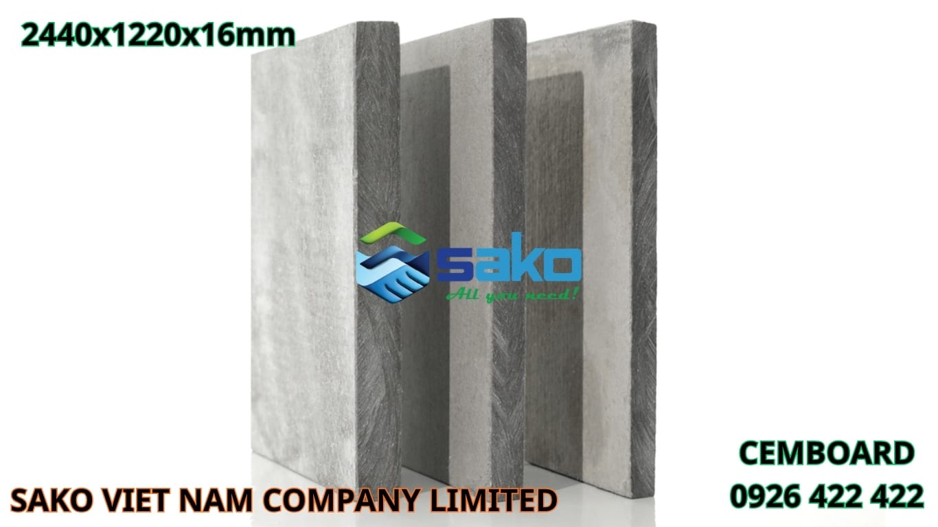 Tấm CemBoard 2440x1220x16mm chính hãng, giá tốt