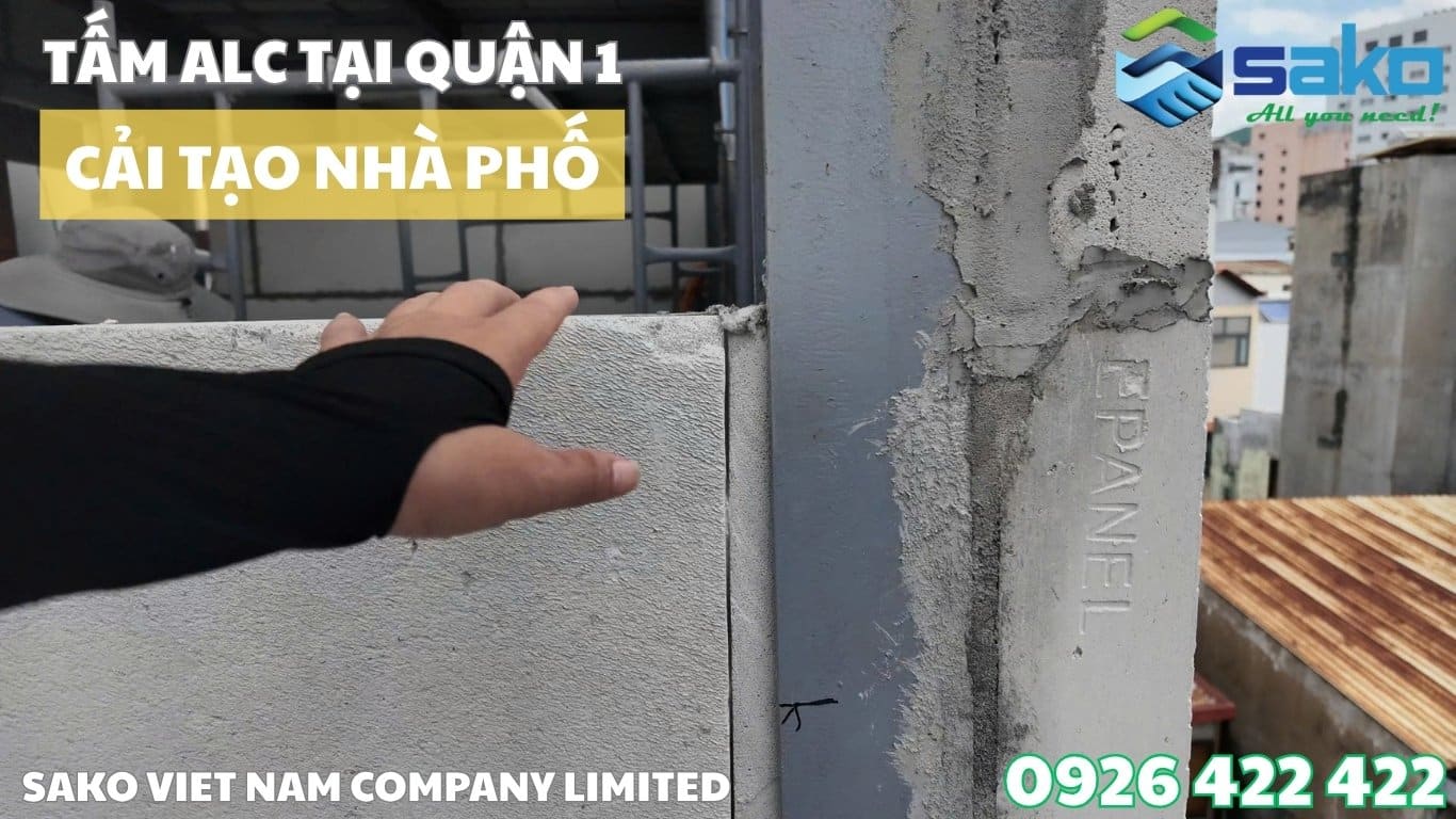 Tấm ALC tại quận 1 - Cải tạo nhà phố hẻm nhỏ