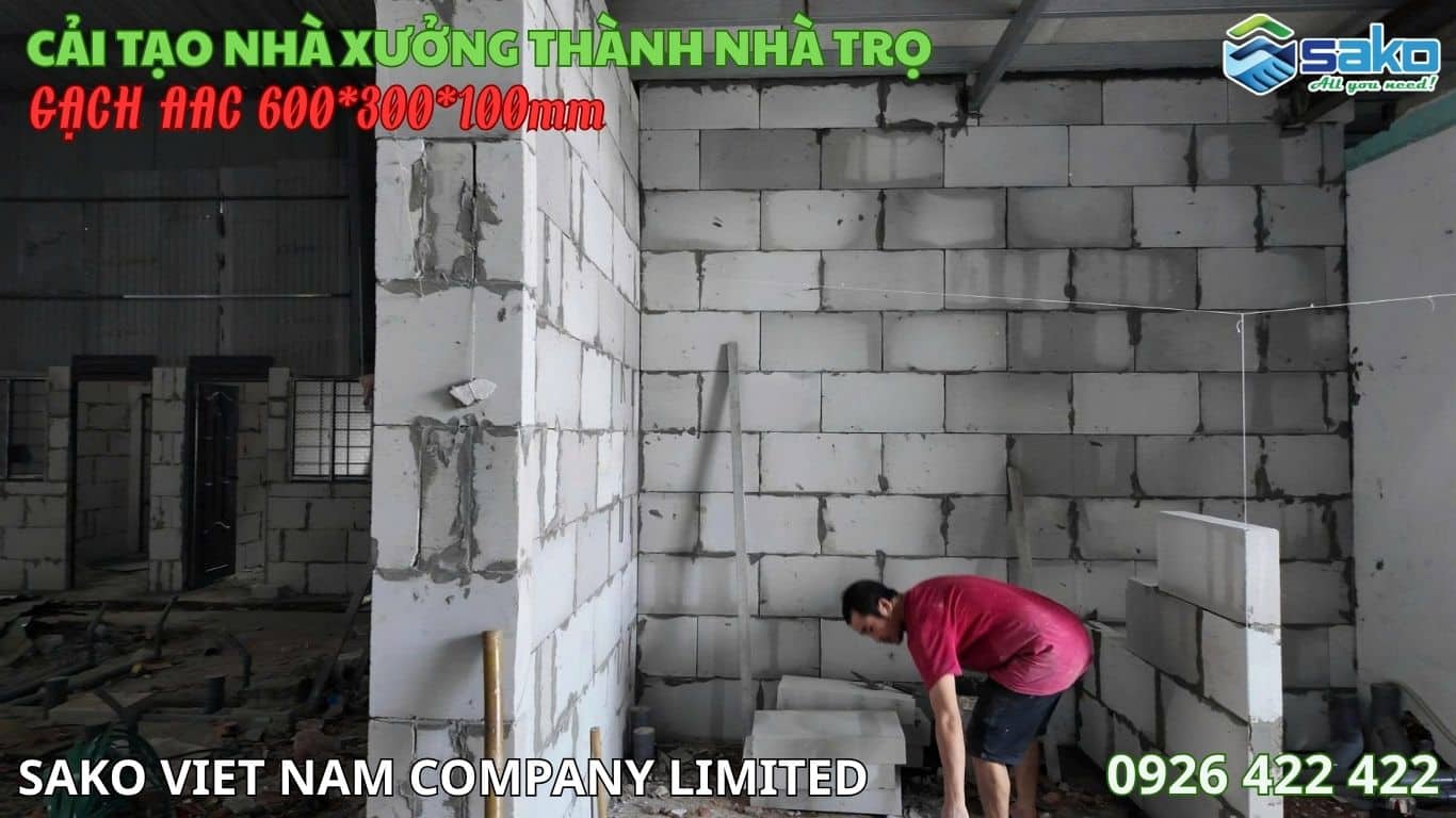 Gạch AAC cho nhà xưởng - Giải pháp cải tạo nhà trọ công nhân thần tốc năm 2027