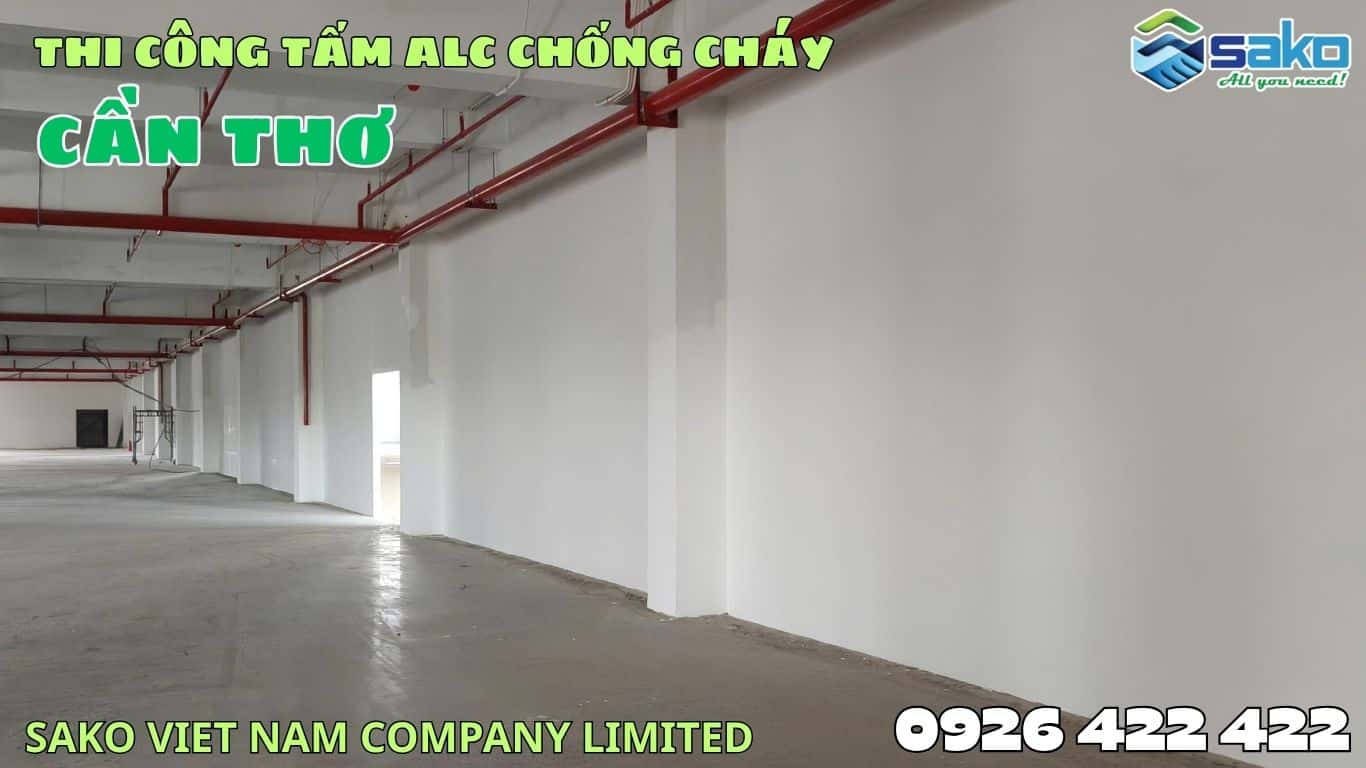 Tấm ALC chống cháy tại Cần Thơ - Vách ngăn EI 240 cho nhà máy