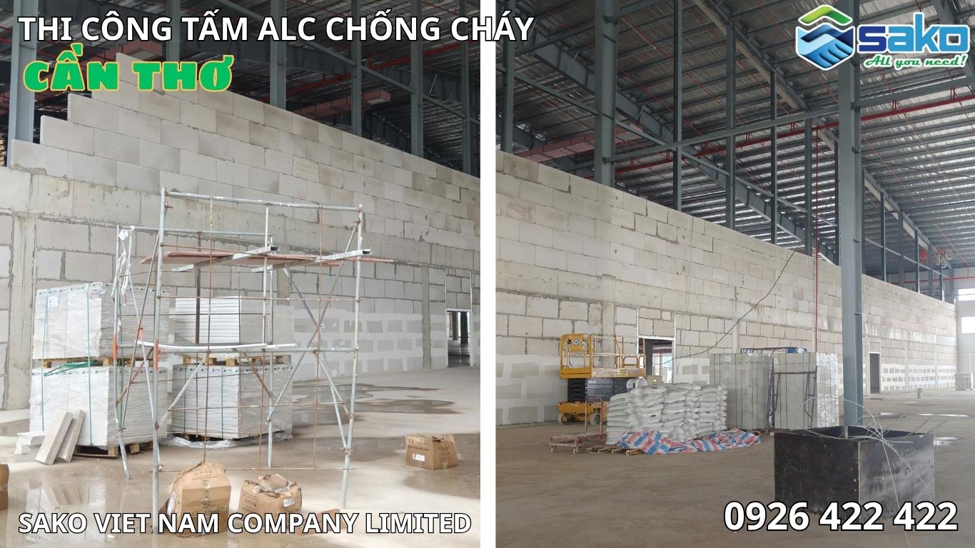 Tấm ALC chống cháy tại Cần Thơ - Vách ngăn EI 240 cho nhà máy
